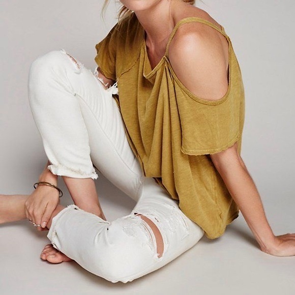 Free People Tops - Free People / We the Free • Coraline Gold Top